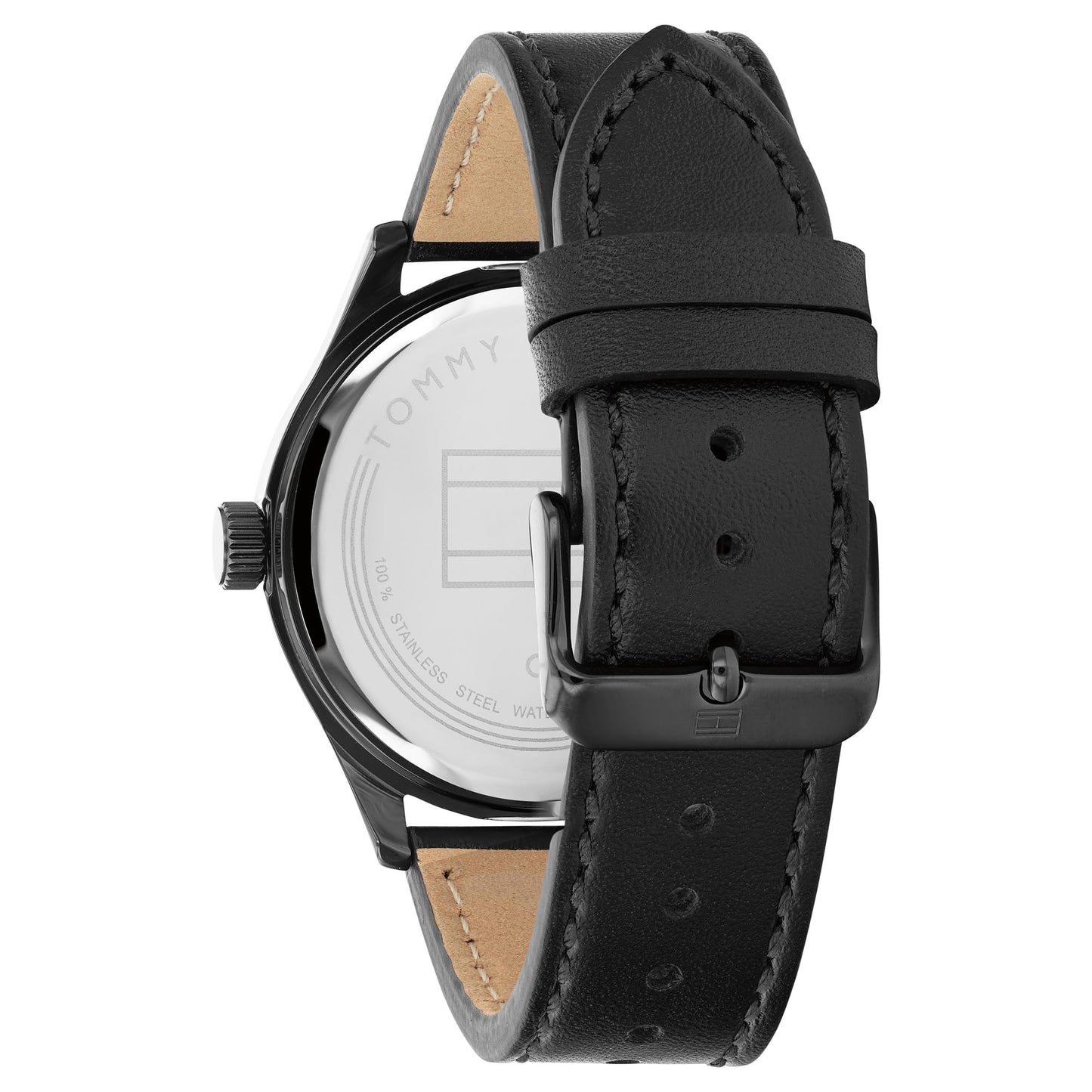 Tommy Hilfiger Macy's Essentials Black Dial Analog Watch for Men -TH1791819W, Band: Black