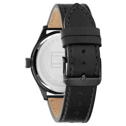 Tommy Hilfiger Macy's Essentials Black Dial Analog Watch for Men -TH1791819W, Band: Black
