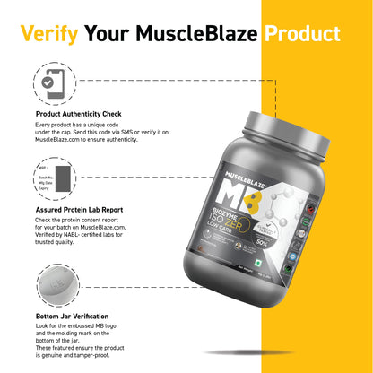 MuscleBlaze Biozyme Iso-Zero, Low Carb Whey Protein Isolate Powder, 27g- image 6