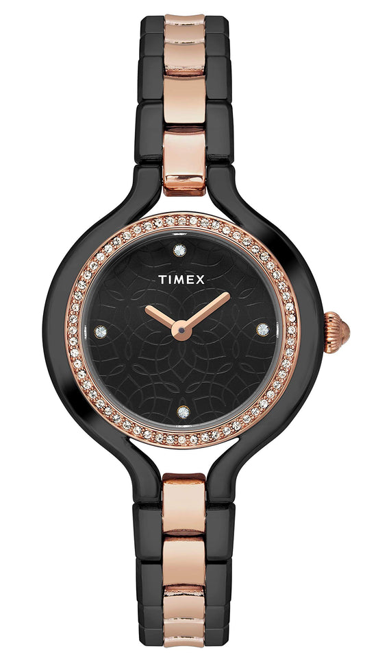 TIMEX Analog Black Dial Women's Watch-TWEL14010