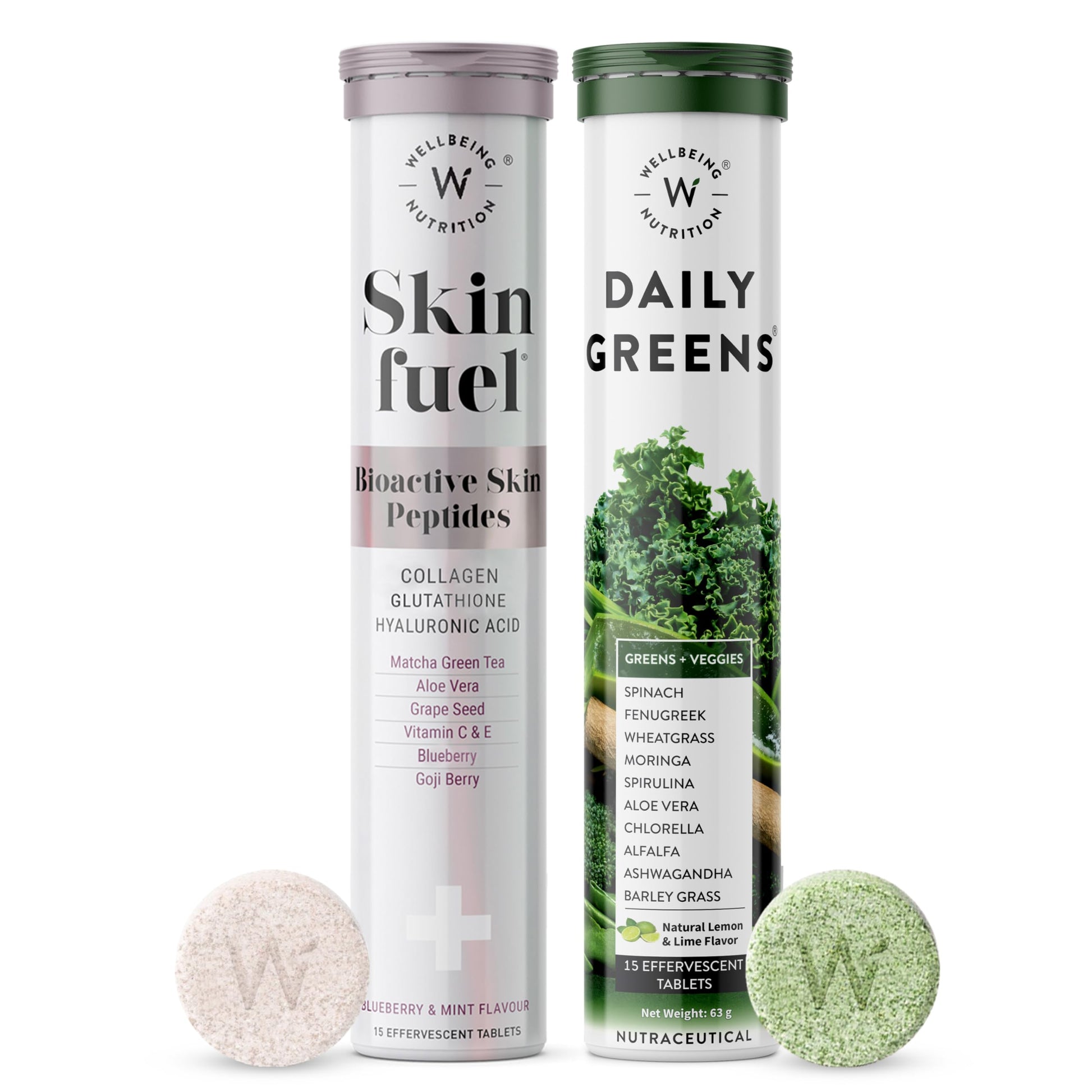 Wellbeing Nutrition Daily Greens | Wholefood Multivitamins with Vitamin C, Zinc,