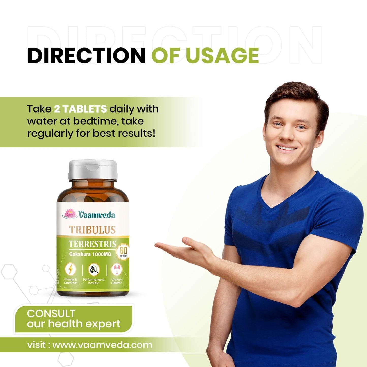 Gokhru Gokshura Tablets 1000MG| Gokshura Capsule | Tribulus Terristris Capsules – 60 Tablets (4)