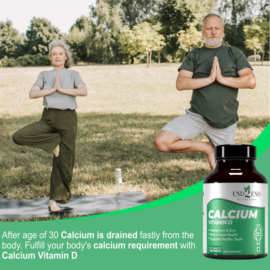 End2End Nutrition Joint Move and Calcium | Joint Support and Bone Care - 60x2