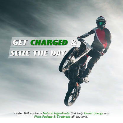End2End Nutrition Testo 10X Natural Testosterone Booster Supplement and Omega 3 Fish Oil