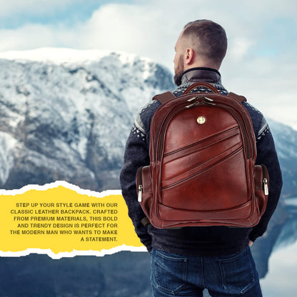 HAMMONDS FLYCATCHER Unisex Genuine Leather Laptop Backpack Bag & Padded- image 4