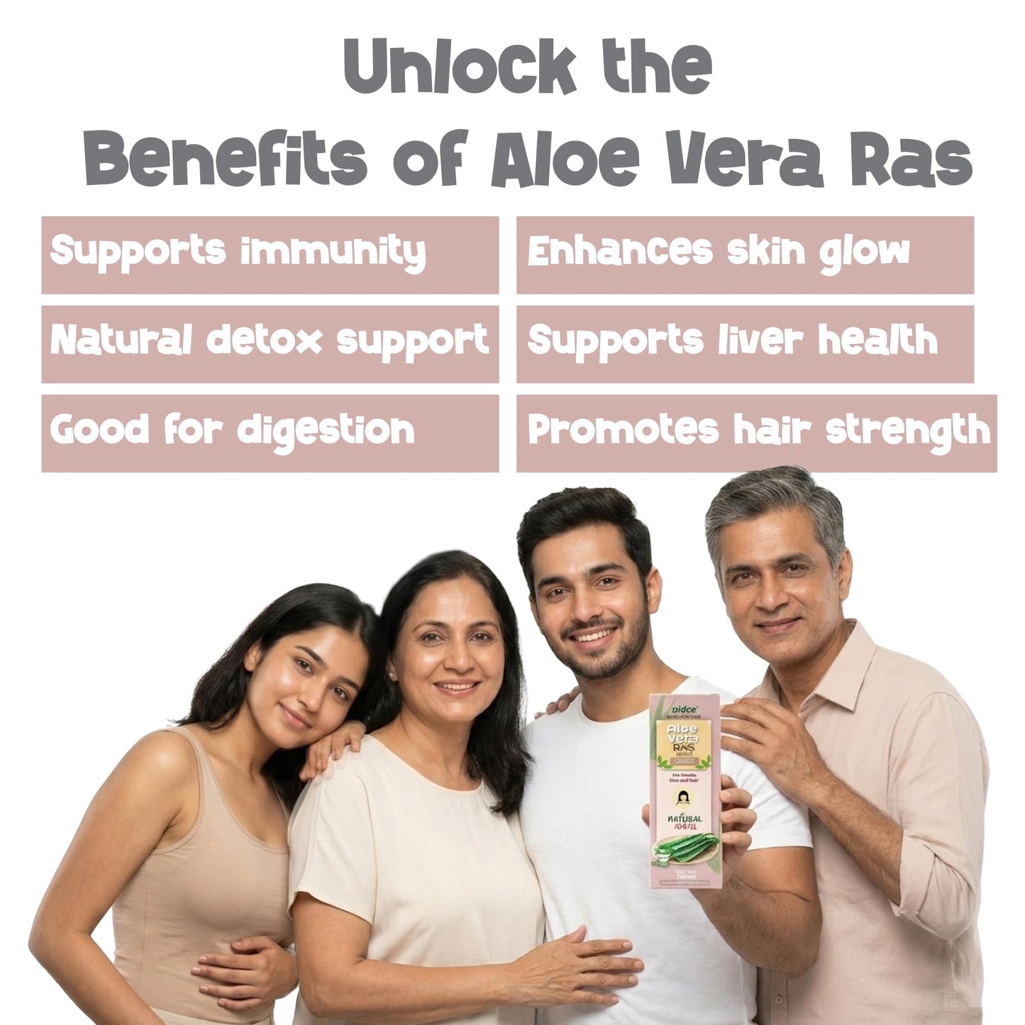 NIDCO Herbal Heritage Aloe Vera Juice with Pulp 500 ml