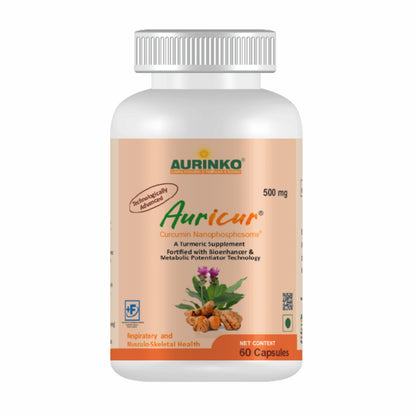 Auricur Curcumin Nanophosphosome 210mg – 60 Caps