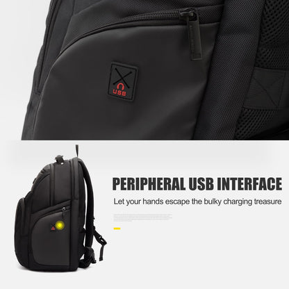 Arctic Hunter Travel Backpack For Men 35L RFID Anti-theft Pocket 15.6 Inch Laptop Bag 7 Zipper Pocket Water-Resistant Ergonomic Rubber Handle Lightweight for Commuting College Travel Abroad