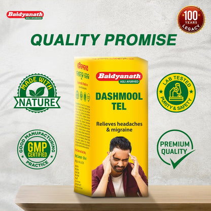 Baidyanath Dashmool Tel - 50ml | Ayurvedic Nasal Oil for Wellness, Herb- image 4