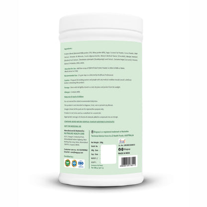 ENGYUP Kids Protein Powder | Nutritional & Health Supplement for growing Children | Quality Protein, DHA, Brahmi, Shankhpushpi, Curcumin, Pre & Pro-biotic | Chocolate Flavor | 200g