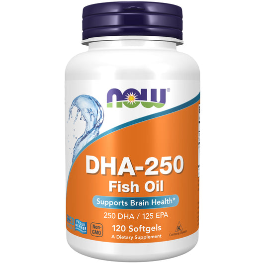 Now Foods DHA-250, 120 Softgels