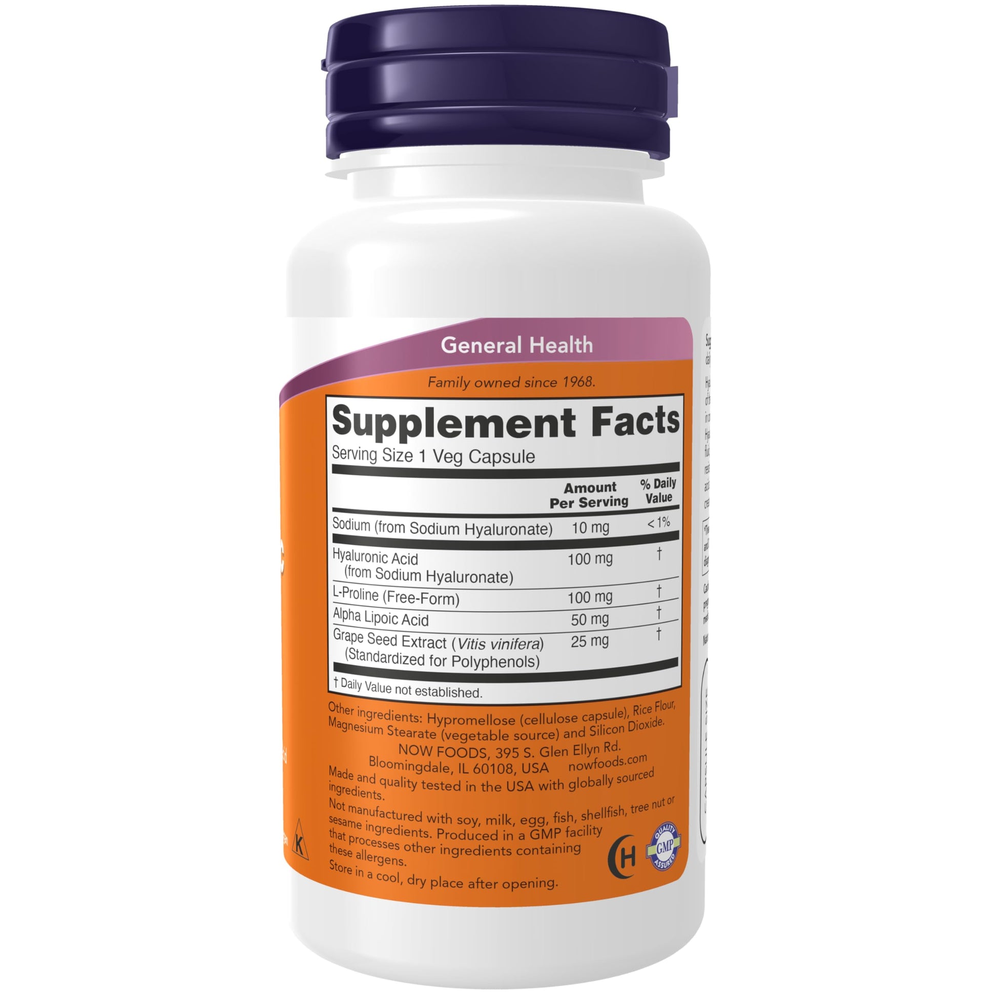 Now Foods Hyaluronic Acid 100Mg - 60 Veg Capsules- image 7