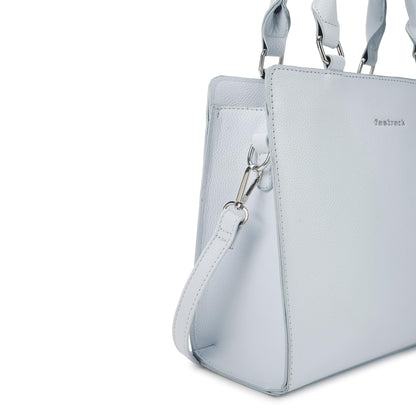 Fastrack Casual Satchel Bag with Top Zipper for Girls, Medium Size with Detachable Sling and Handheld Handles, Made with High-Quality Faux Leather