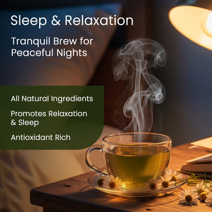 Teamonk Anicca High Mountain Chamomile Green Tea Bags (50 Pyramid Bags) | Relaxation & Sleep Aid, Rich in Antioxidants, Stress Relief | Gluten-Free, Eco-conscious | Calming Gifts For Anxiety