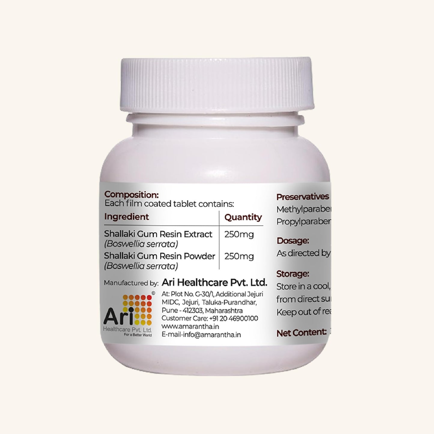 Amarantha Shallaki Tablet (30 Tablets)