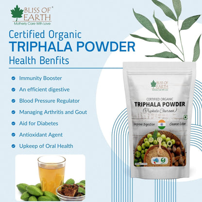 Bliss of Earth Organic Triphala Powder, Ayurvedic Churna, Herbal Blend- image 5