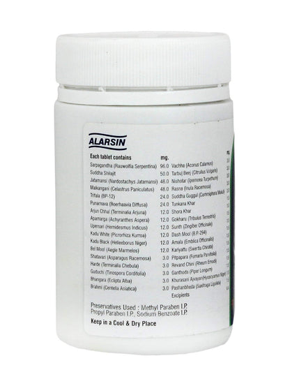 Alarsin Arjin Better Control of Hypertension Tablets-100 Tab