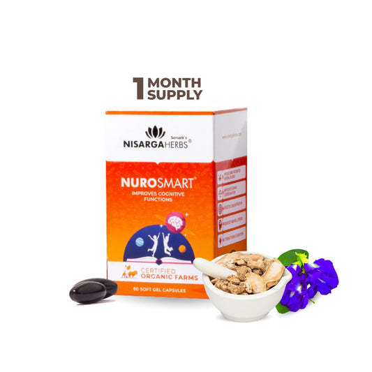 Nisarga Herbs Nuroade Brahmi Brain Booster Supplement For Senior Citizen's - (30
