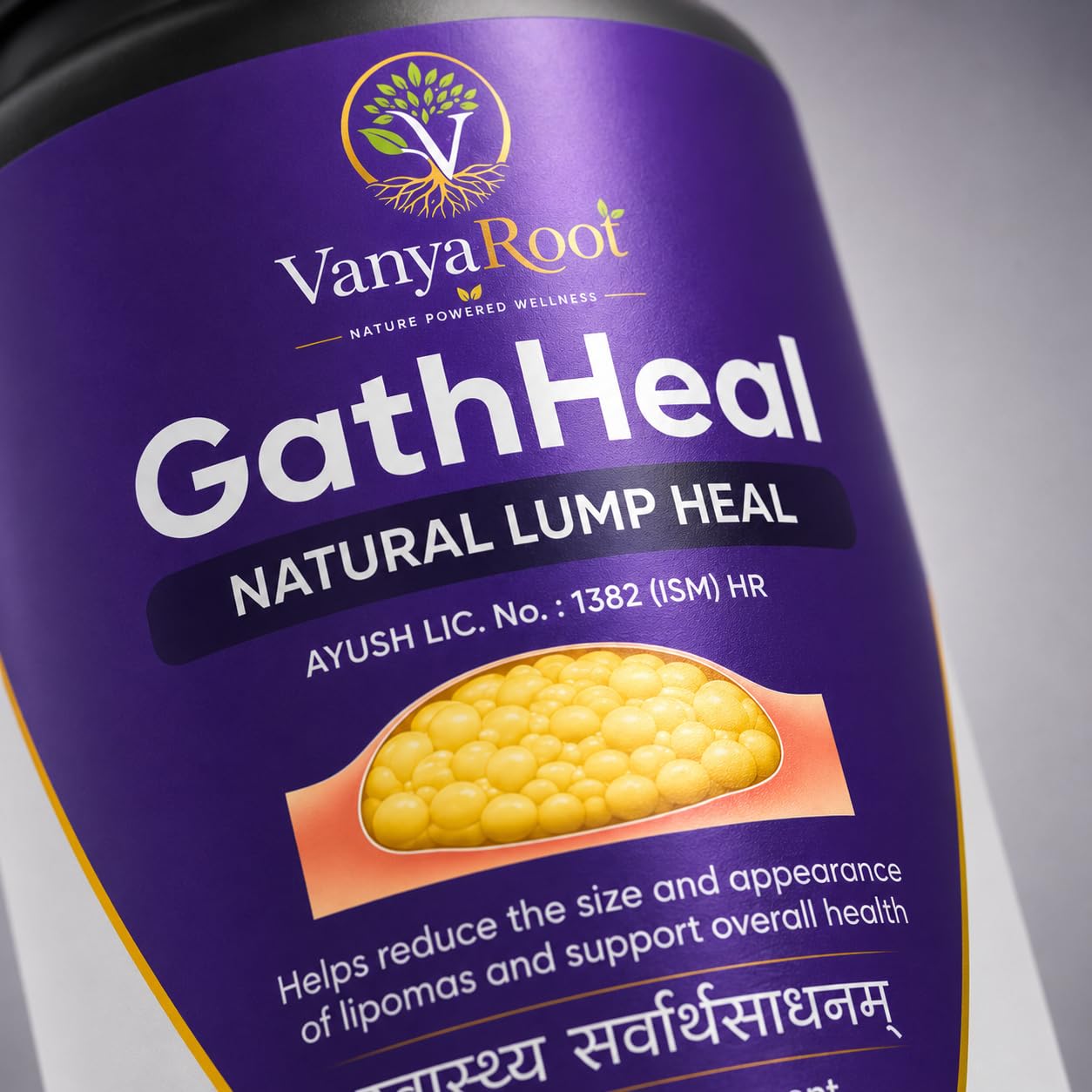 GathHeal Natural Lump Heal Supplement | Ayurvedic Herbal Wellness Formula for Overall Health Support | Premium Herbal Dietary Supplement | (Pack Of 60 Capsules)