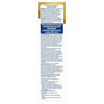 Ensure Diabetes Care Vanilla 375gm |Support Blood Sugar, Weight Management, Cholestrol Reduction |High Protein, High Fibre, 4 Myo-inositol |Zero Added Sucrose