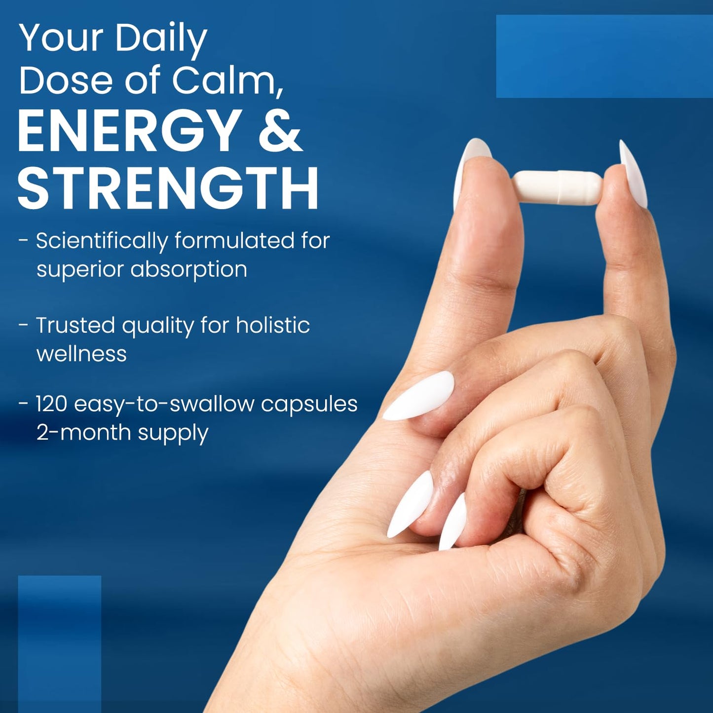 DANAMAYS Magnesium Glycinate 400mg with Vitamin B6 | Premium Daily Wellness Capsules for Relaxation, Restful Sleep | Muscle Comfort and Everyday Balance 120 Capsules everyday care