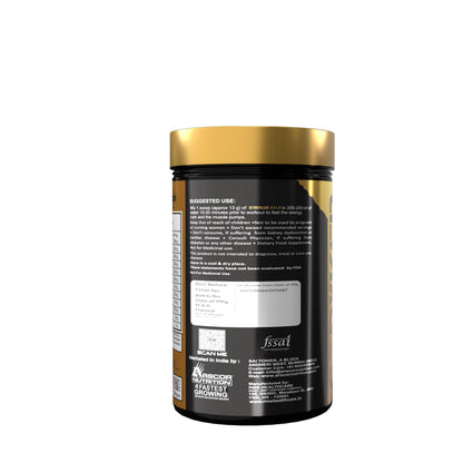 Stryker Gold Strongest Pre-Workout Supplement for Men with Citrulline, Beta-Alanine, Caffeine | Pre-workout for Men & Women (390g, Orange Mango)