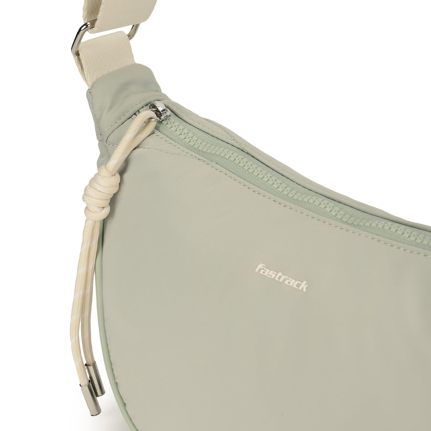 Fastrack Curve Sling | Women’s Nylon Sling Bag | Adjustable Webbing Strap, Spacious Main Compartment & Quick-Access Pockets
