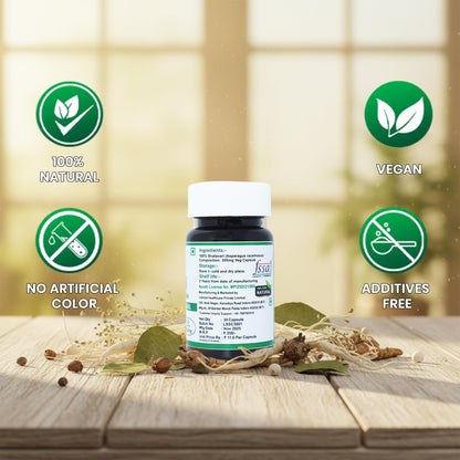 Lebrostone Shatavari Capsules | Support Women Wellness, Hormonal Balance & Vitality | Pure Shatavari Extract | Ayurvedic Health Supplement – 30 Capsules