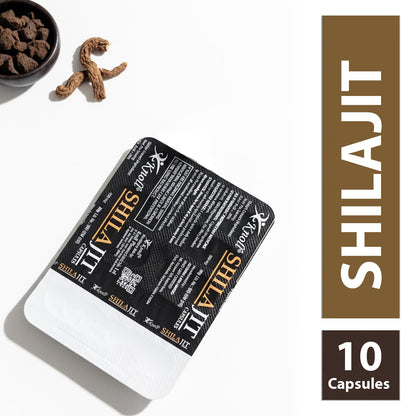 Knoll Shilajit 500mg High-Potency Capsules | Fulvic Acid >20% | Helps Boost Energy & Supports Metabolism | 10 x 3 Veg Caps (Pack Of 3)