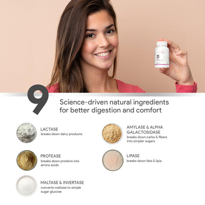 Autoimmunity care Dairy Digest Care | 9X Advanced Enzymes for Milk + Da- image 5