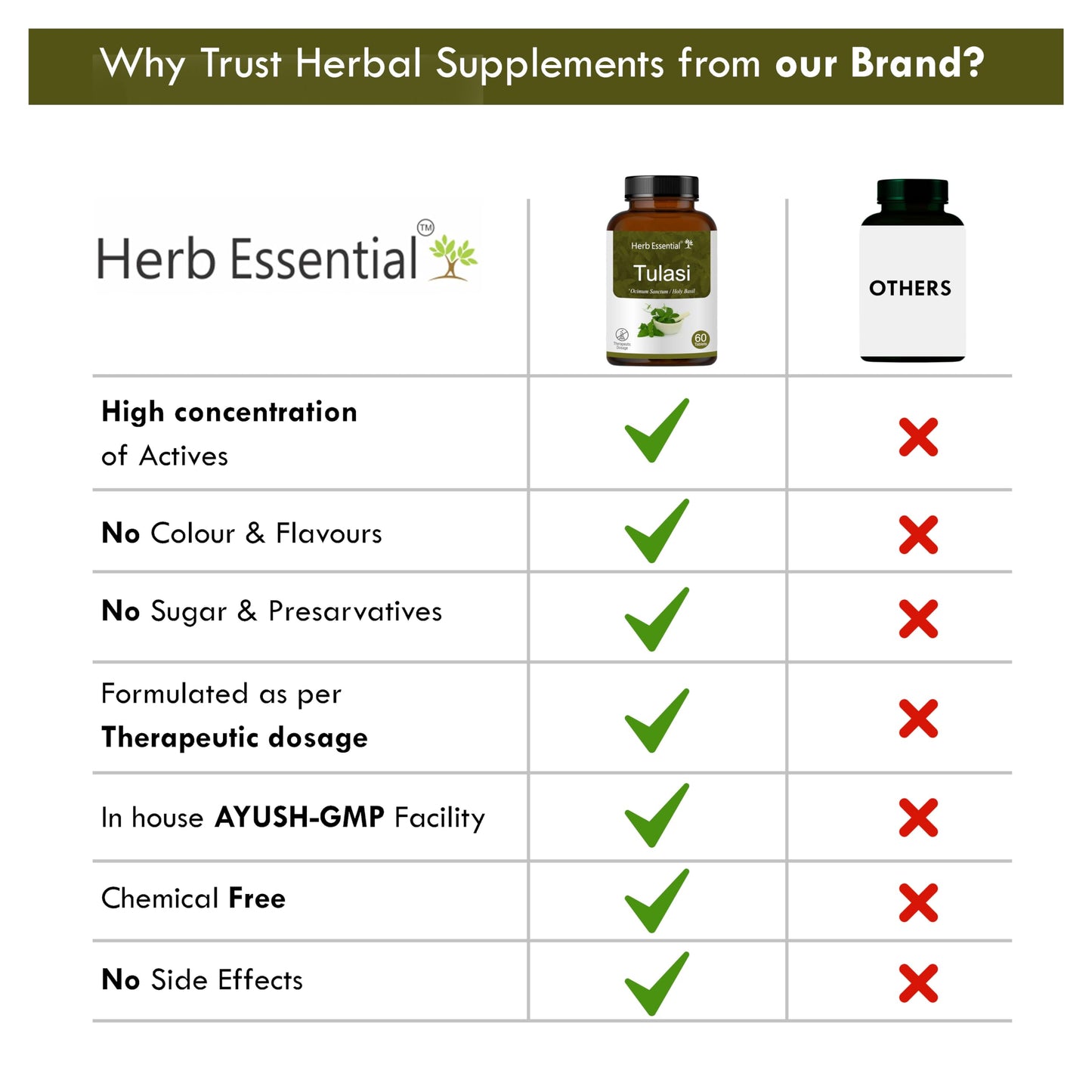 Herb Essential Tulsi Tablet, 500 Mg, 60 Tablets | Respiratory Wellness- image 3