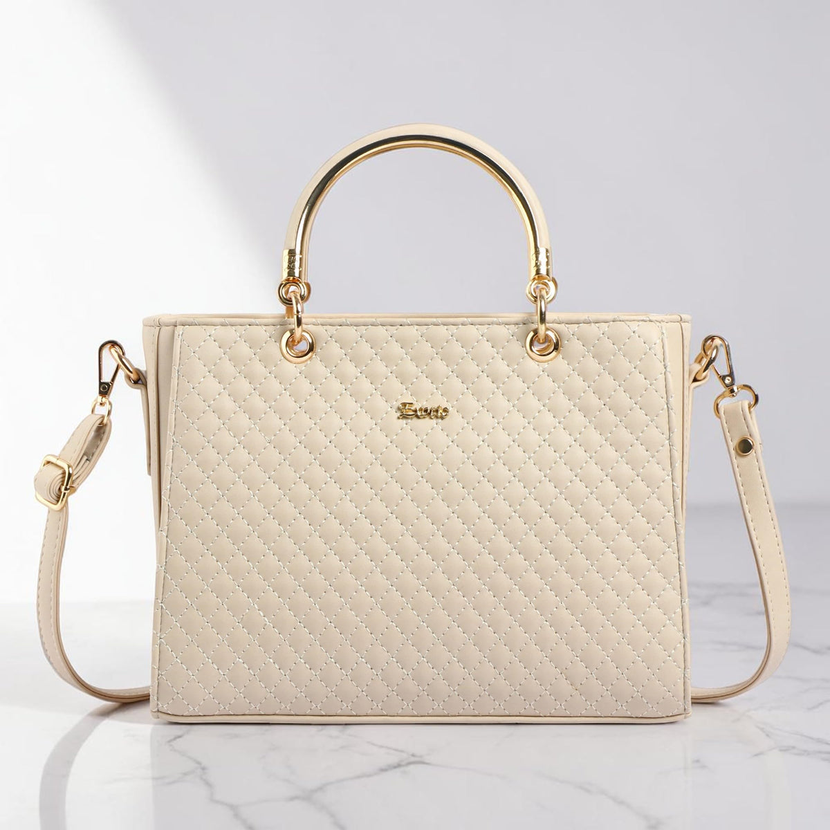 EXOTIC® Studded hand bag for Girl/Women (OFF WHITE)