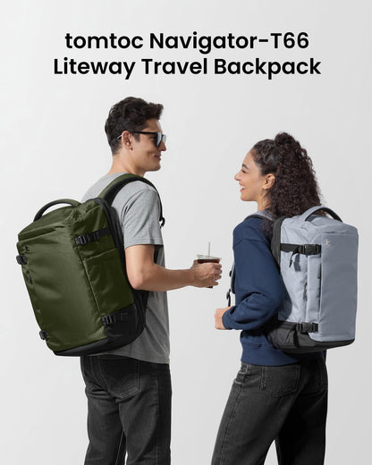 Tomtoc Navigator-T66 Travel Laptop Backpack 17 Inch/ 40L-Green