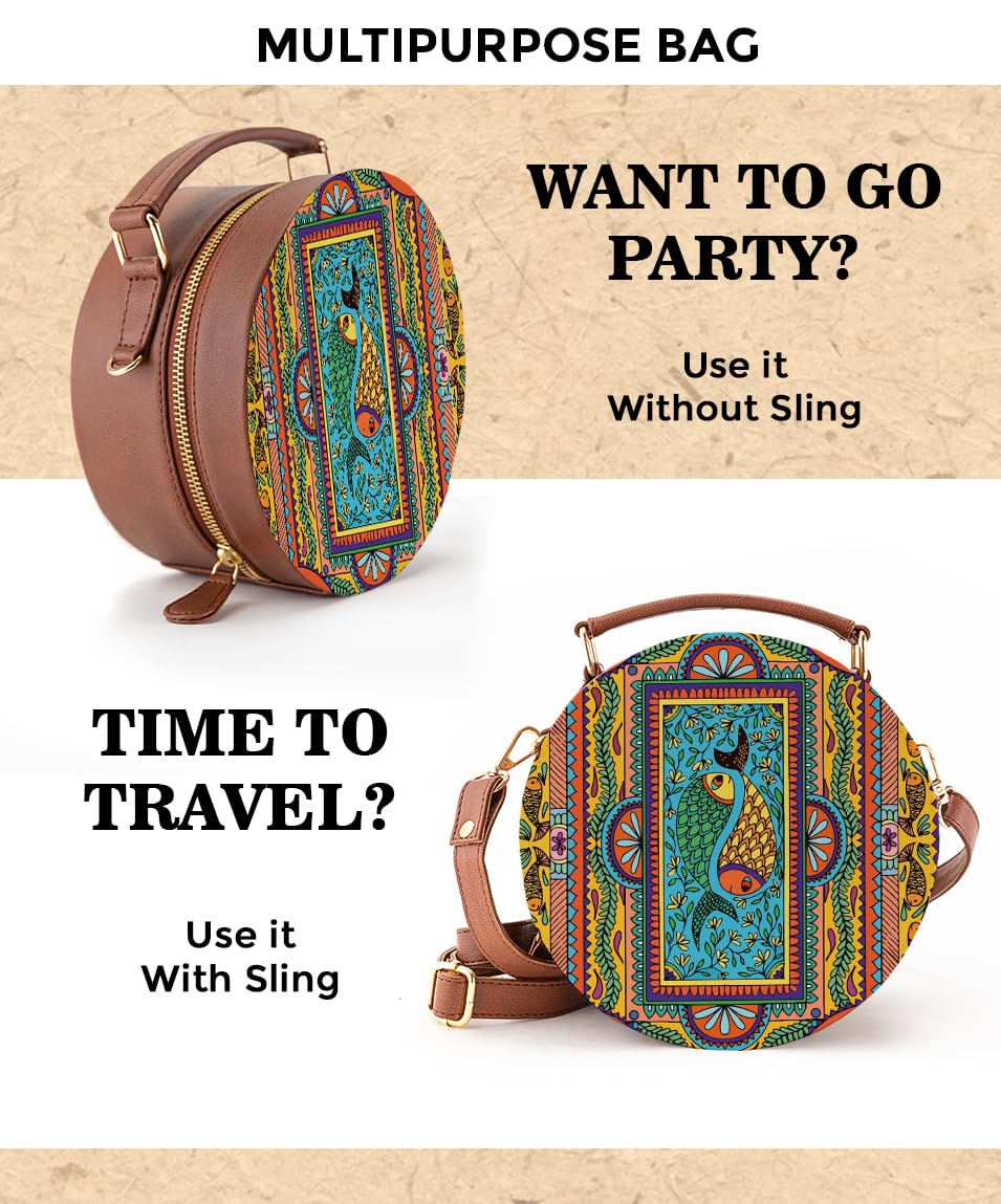 Kalankit Rakhi Gift For Sister | Side Sling Purse For Girls, Sling Bag For Women, Travel Crossbody Bags, Stylish Cross Sling Bags for Woman | Rakshabandhan Gift, Gifts For Sister On Rakhi
