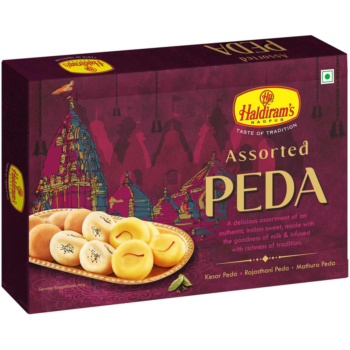 Haldiram’s Nagpur Assorted Peda Box (500 g) | Premium Indian Sweets | Festive Gift Pack | Traditional Mithai for Celebrations & Gifting