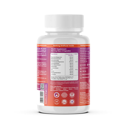 Nutrazen Sleep Restore – 60 Capsules | Triple Magnesium Formula (Bisglycinate, Threonate, Oxide) | Chamomile Extract, Valerian Root, Lavender, Ashwagandha | Zinc, L-Theanine, Glycine | Supports Relaxation, Calm & Restful Sleep