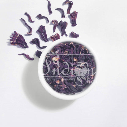 The Indian Chai - Organic Hibiscus Flower Tea 50g | Hibiscus sabdariffa/Gudhal Phool | Caffeine-Free Herbal Tisane | Rich in Vitamin C & Antioxidants | May Support Heart, BP & Skin Wellness