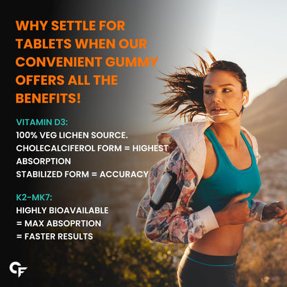 Carbamide Forte Vitamin D3 with Vitamin K2 MK7 & Vitamin B12 Gummies fo- image 5