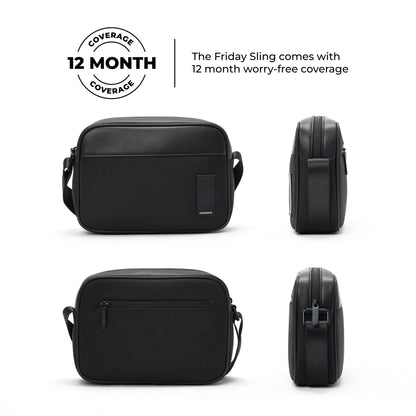 MOKOBARA Friday Sling Bag Unisex Everyday Travel Crossbody Pouch Black