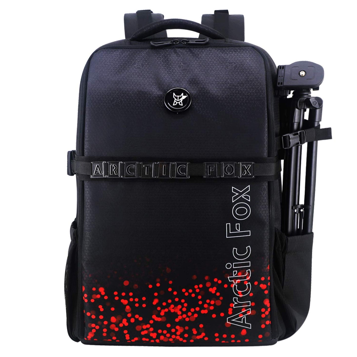 Arctic Fox Click Flame Scarlet Camera Backpack with Tripod Holder and 17 Inch La