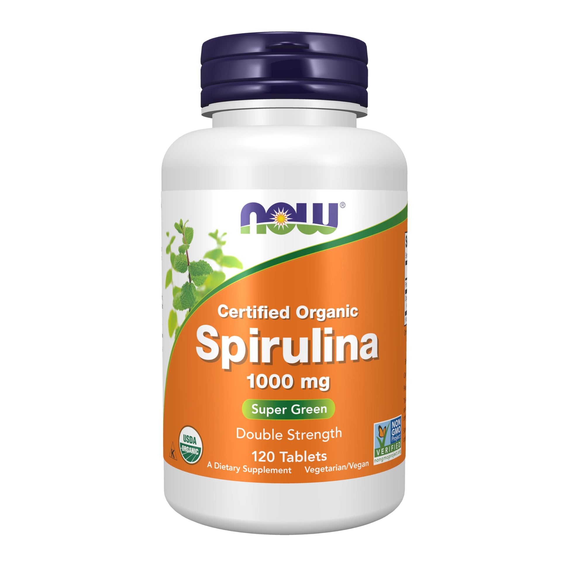 Now Foods Spirulina 1000 mg Organic – 120 Tabs