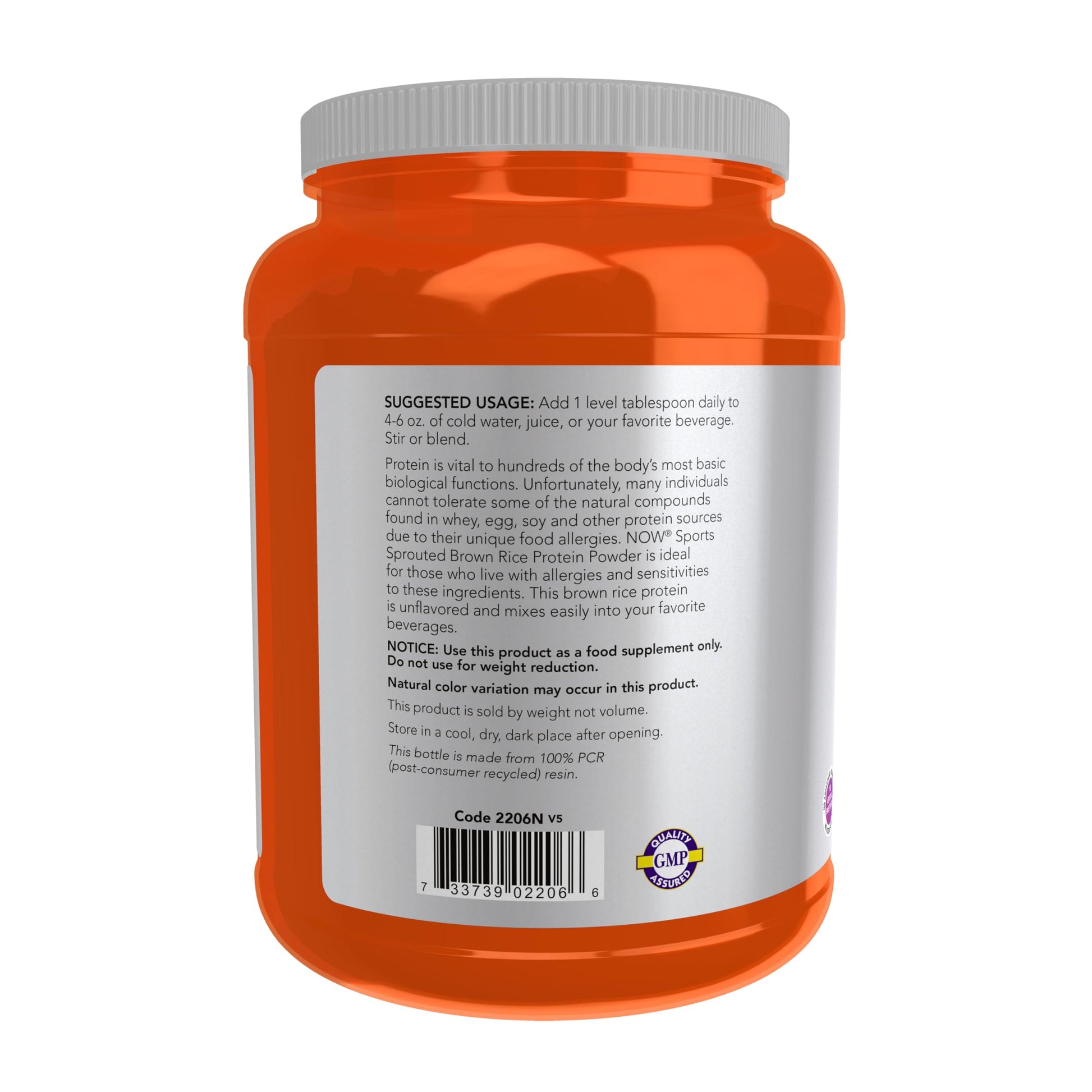 Now Foods Sprouted Brown Rice Protein, 2 Lbs- image 5