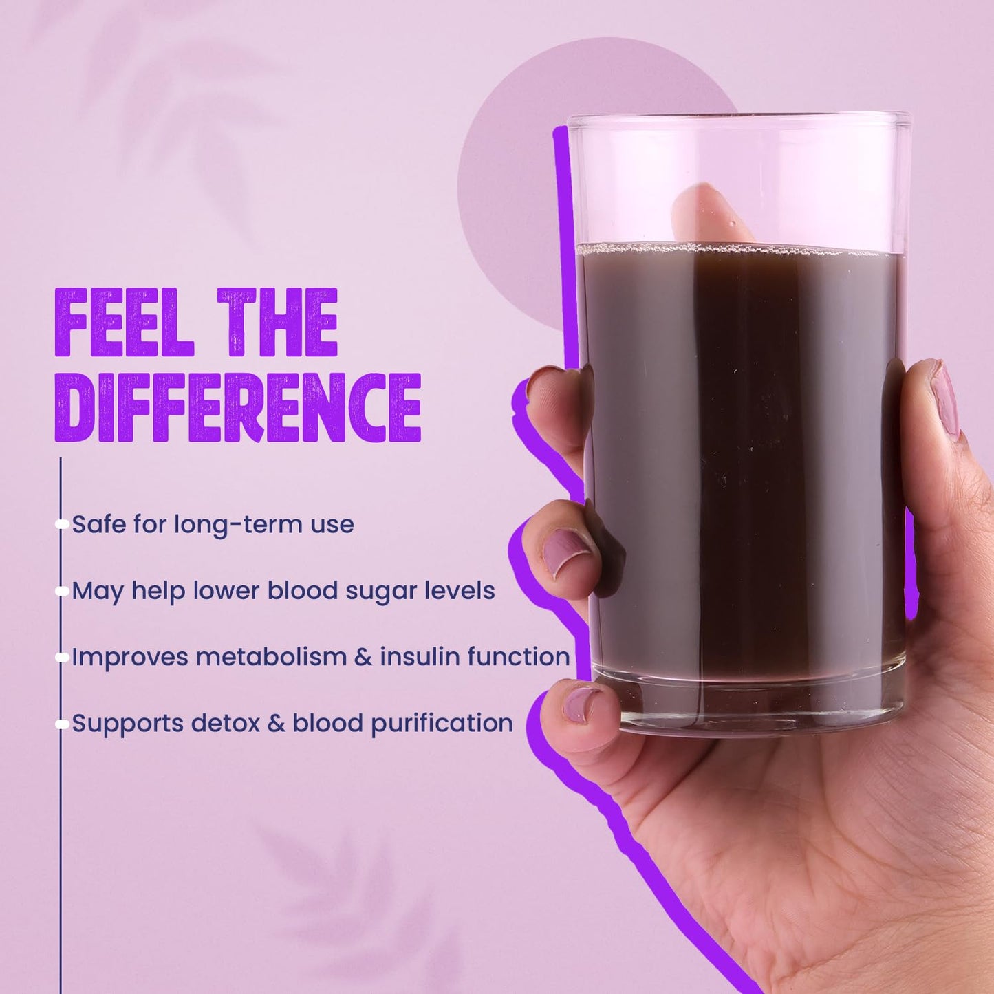 Geofit Jamun Neem Karela Juice 500ml (Pack of 2) | Ayurvedic Juice for Blood Sugar Control, Detox & Cholesterol | Natural Blood Purifier & Gut Cleanser | Supports Metabolism, Weight Management & Diabetic Care | No Sugar, No Parabens, Non-Toxic