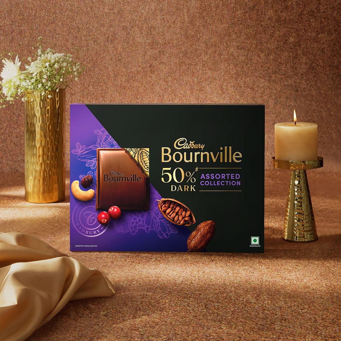 Cadbury Bournville 50% Dark Chocolate Assorted Collection Gift Pack, 228 g