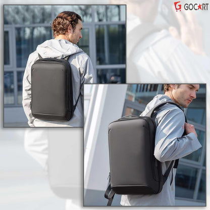 GOCART WITH G LOGO Hard Shell Slim Laptop Backpack deal for Working,Commuting,Daily(Black)