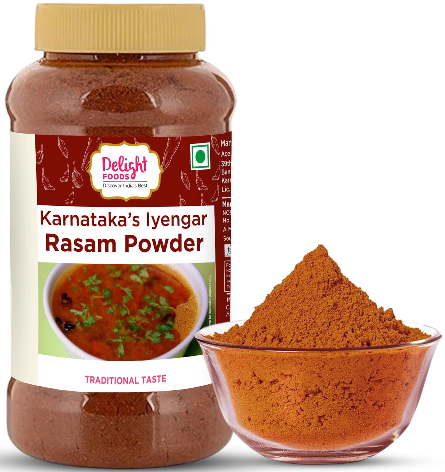 Delight Foods Karnataka Iyengar Rasam Masalas Powder, 250g