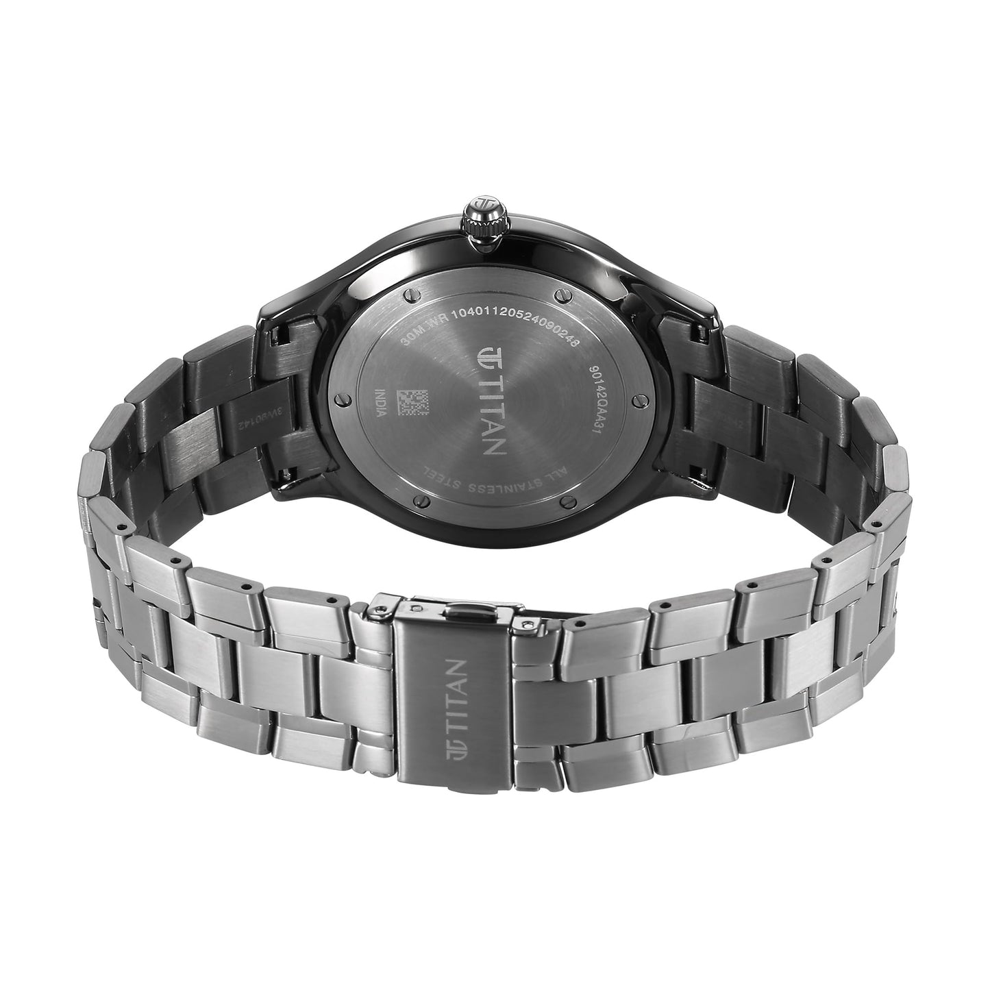 Titan Clasique Slim Quartz Analog with Date Grey Dial with Grey Color S- image 2