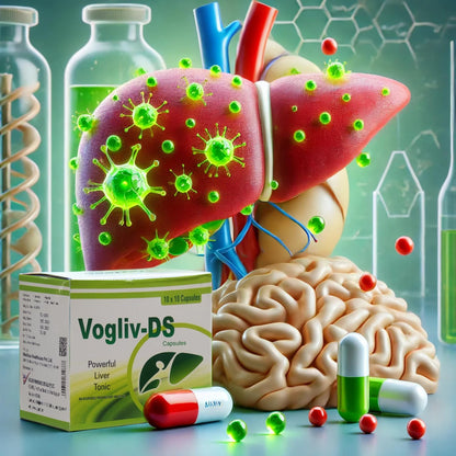 Vogue Wellness VOGLIV-DS Ayurvedic Liver Tonic Capsules – Herbal Liver Detox & Regeneration Supplement | Supports Digestion & Fatty Liver Health | 10 X 10 Capsules
