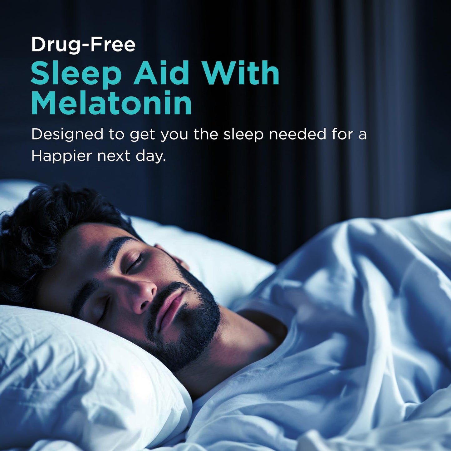 NutriBears Blissful Sleep Melatonin Gummies with Ashwagandha for Mind and Body Deep, Restful, Calming Nighttime Relaxation, Ease Jet Lag, Strawberry Flavour, 90 Gummy Chewables
