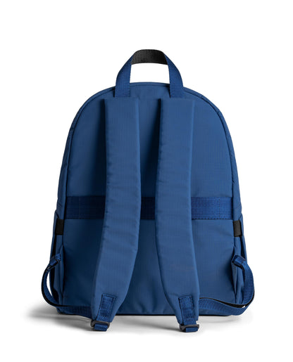 DailyObjects Water Resistant Pivot Lunar Daypack Bag for Men & Women|Fits 13/14 inch Laptop/Macbook Pro/Air iPad|Lightweight| Backpack (19L)|Office Use/Travel|Multi Compartments|Blue
